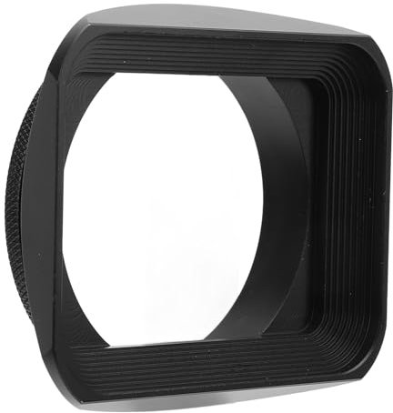 62 Mm Quadratische Gegenlichtblende aus Metall, Kamera Gegenlichtblende mit Objektivdeckel, Gewindeinstallation, Kompatibel mit 62 Mm Objektiven