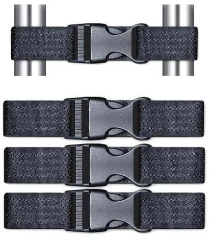 4pcs Child Proof Cabinet Cupboard Lock Latch,Black Child Locks for Kitchen Cupboards,Children Locks for Kitchen Cupboards Fridge Lock,Baby Proofing Adjustable Straps,for Freeze Door Cupboard Knobs.