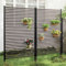 Brise-Vue extérieur autoportant, Panneau de Protection extérieur en métal for Patio, idéal for Cacher Les poubelles, Tube en Acier galvanisé et Lattes en PE (Type d'insertion)(60x150cm (23.62x59in))
