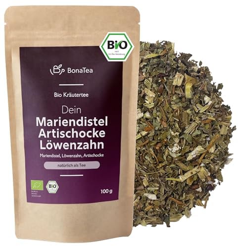 BIO Mariendistel Artischocke Löwenzahn Tee – BonaTea Pure3 Kräutertee