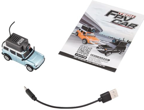 Mious WL 1/64 Scale Full Proportional FPV Mini RC Car with APP Auto-Pairing, WiFi Module Control, Camera (RTR Version/Blue)