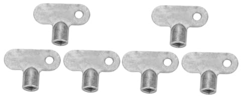 SHINEOFI 6pcs Radiator Valve Key Radiator Tail Key for Bleeding Air Vent Plumbing Tools