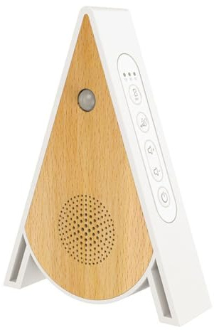 Bird Cherping Sound Box - White Portable Triangular | Noise Device with Motion Sensor, Music Player Relaxation Instrument | Relaxing Sound Machine for Office Spa
