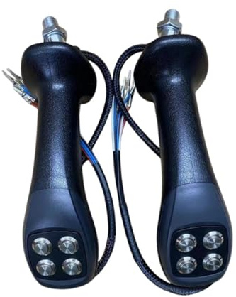 Xgdsnly 4-button Grab Handle for Mobile Excavator, Excavator Joystick Handles Replacement, Control Lever - Grab Button Joystick Handle, for Left Right Hand