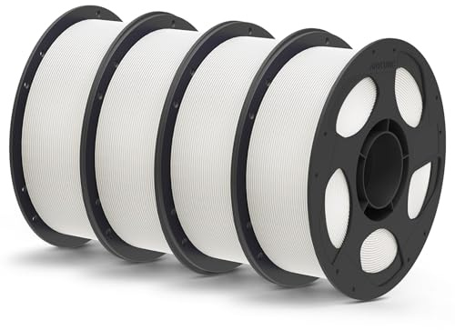 ANYCUBIC Matte PLA Filament 1,75mm, Feine Oberfläche, 4KG Matte Weiß | Minimalen Schichtlinien, Elegant und Lebendig 3D Druckmaterialien, Matte Textur Für die meisten 3D-Drucker