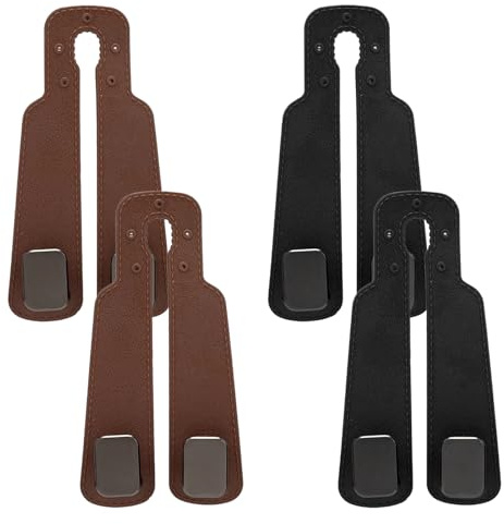 EAVUYIS 4 Pezzi Ganci Doppi per Sedile Posteriore Dell'auto, Car Seat Back Hook, Car Seat Double Hooks, Multifunzionale Gancio per Poggiatesta Auto per Borse, Borse Della Spesa