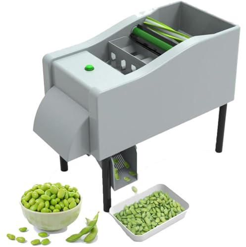ZenHailure Peladora De Guisantes Comercial,Desgranadora Automática De Edamame De 25-40 Kg/H,Baja Tasa De Rotura,Peladora Rápida De Frijoles,para Edamame,Judías Verdes,Habas,Guisantes