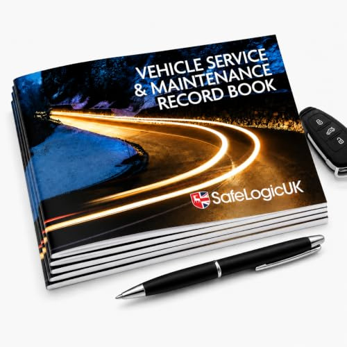 Blank Service History Books, 5 Pack, Car Service Book, Van Maintenance Record, Replacement Vehicle Logbooks, MOT Tracker, UK Format