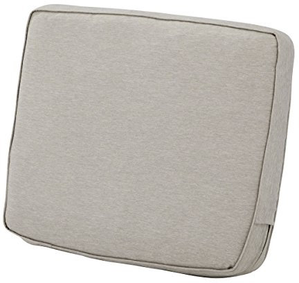 CLASSIC ACCESSORIES Montlake Wasserabweisendes Rückenkissen für Terrasse, Lounge, 63,5 x 45,7 x 10,2 cm, Grau meliert