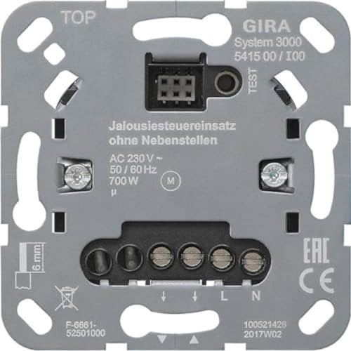 Gira Jalousiesteuereinsatz 541500, Weiß