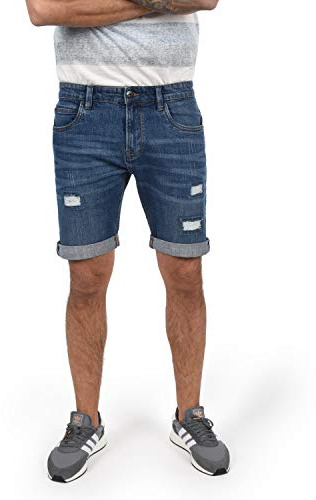 Indicode IDHallow Herren Jeans Shorts Kurze Denim Hose
