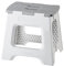 Vigar - Taburete Plegable - Modelo Compact - 32 cm de Altura - 80% Plástico Reciclado - Ideal Cocina, Baño y Camping - Escalón Peldaño Infantil - Gris