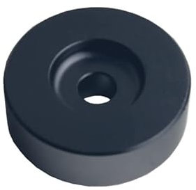 DEWHEL Aluminium-Adapter mit 45 U/min, kompatibel mit 17,8 cm (7 Zoll) Vinyl-Schallplatten, Kuppel, 45 Adapter-Player, Plattenspieler-Zubehör (schwarz)