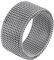 Bandmax Mesh Ring für Männer Frauen Edelstahl Twist Ring Mesh Bandring mit 10,2MM Breite Partner Ring Fingerring Schickes Schmuckstück Accessoire für Weinachten Geburtstag Valentinstag Ringgröße 57