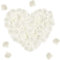 UUEMB 2000 Pezzi Petali di Rosa, Petali di Rosa Seta Artificiale Bianco Latte Insapore per San Valentino Proposta Anniversari di Matrimonio Regalo Compleanno Decorazione