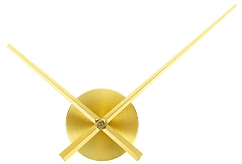 PATIKIL 1 Satz 3D Uhr Zeiger DIY Große Wanduhr 6mm Schaft Fit 20mm Uhr Gold | Nadeln Bewegung Länge Zifferblatt Dicke