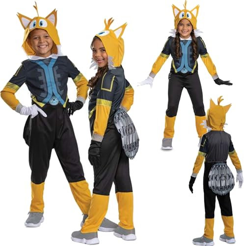 DISGUISE Prime Classic Sonic Tails Kinder Karnevalskostüm 7-8 Jahre alt