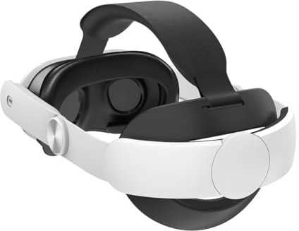 OKESYO Meta Quest 3 Elite Strap mit 6000mAh Akku, Meta Quest 3 Zubehör, Verstellbarer Kopfbügel/Strapazierfähige Seitengurte/EIN-Knopf-Entriegelung/Wiederaufladbares