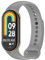 OcioDual Correa de Recambio Compatible con Xiaomi Mi Band 8, de color Gris, Pulsera de Repuesto de Silicona Suave Flexible Sport Goma Transpirable