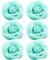 Frauen Blume Brosche,6PCS Blumen Brosche Stoff, Niedlich Stoff Pin Hochzeit Abzeichen Blume Brosche Kamelie Stoff Brosche Anstecknadel Brust Pin, für Mädchen Geschenke (Grün)