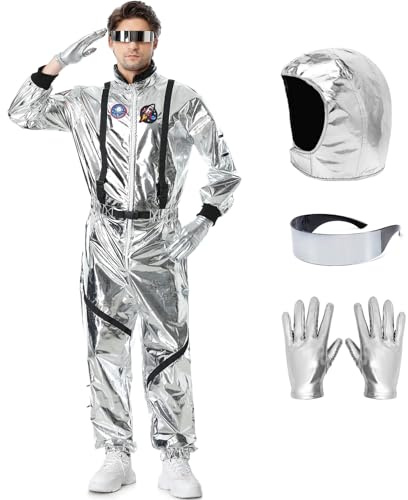 Ragelion astronaut cosplay kostym för halloween rymd kostym kostym pretend rollspel dress up outfit