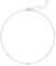 Ethos Jewelry 585 Echtgold 14K Massivgold Weißgold mit 3 Diamanten Diamant-Station Armband – Verstellbar, Minimalistisches Design, Mit VS2+ Klarheit Diamanten – Handgefertigt Geschenk für Frauen
