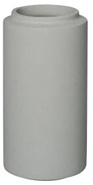 blomus Zahnputzbecher CRETO | Farbe Micro Chip | Ø7 x 13,5H cm | Zahnbürstenhalter aus Beton | Rutschfester Zahnputzbecher in Grau