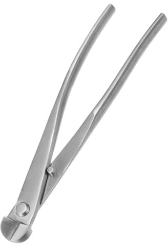 M METERXITY Bonsai Tool - 8.3 Inch Stainless Steel Wire Cutter, Bonsai Tree Plants Modeling Tools, Applying to Gardening Pruning Knobs/Tumors (210mm, Silver)