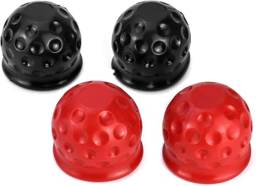 4 Stück Anhängerkupplung Abdeckung, 50 mm Gummi Anhängerkupplung Schutzkappe für Anhänger PKW LKW RV