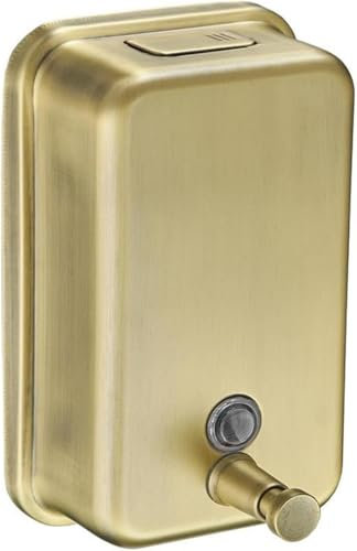 304 Stainless Steel Brushed Gold Black Wall Mounted Soap Dispenser for Hotel