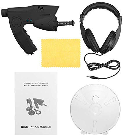 MRKU Dispositivo di ascolto con Auricolare, telescopio monoculare 8X Dispositivo di ascolto con Microfono direzionale a Parabola per esploratori scientifici della Natura