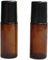 2Pcs Brown 50ml Glass Essential Oil Roller Bottles Refillable Roll on Bottles Empty Deodorant Bottle Containers Rollerball Bottles for Fragrance Roller Bottles Refillable Containers Tool Accessories