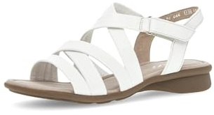 Gabor Damen Sandaletten, Frauen Sandalen,Leichte Mehrweite (G),offene Schuhe,Strandschuhe,Sommersandalen,bequem,flach,Weiss,40 EU / 6.5 UK