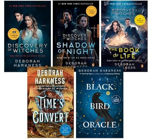 All Souls Series 5 Books Set - Paperback Edition - A Discovery of Witches, Shadow of Night, The Book of Life, Time's Convert, The Black Bird Oracle(Book #5 Large print Paperback)