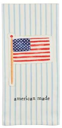 Mud Pie Amerikanisches Flaggen-Handtuch, 66 x 30,5 cm