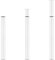 CROWNSHOP Table Legs, Adjustable Metal Breakfast Bar Leg, 71-110 cm Height, 60 mm Diameter, Folding Design for Kitchen Worktop, Dining Table (White, 1PCS)