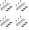 Hochfestes Schienensystem aus Aluminiumlegierung für Solarmodul-Installation auf trapezförmigen Dächern (4 Set)