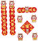 KOMBIUDA 1 Satz Segen des Frühlingsfests im Jahr des Drachen Jahr Dekorationen china new year decorations wall decoration household decor banquet Neujahr Tür Couplet Veranda Zeichen Papier