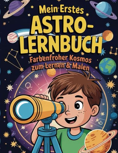 Mein erstes Astro-Lernbuch: Farbenfroher Kosmos zum Lernen & Malen!