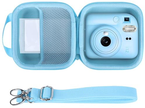 Lebakort Hart Schutz Hülle Etui Tasche für INSTAX Mini 12 Sofortbildkamera/INSTAX Mini 11 Sofortbildkamera (Hellblau)