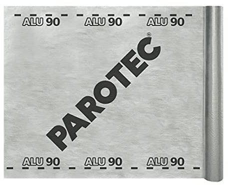 Energía sparrende de aire y barrera de vapor parotec aluminio 90 (75 m2)/90 [g/m²]