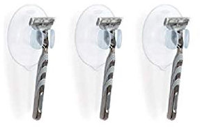 OXO Good Grips Halter für Rasierer mit Saugnapf, 3 Stück