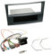 Einbauset : Autoradio Radioblende Radio Blende mit Ablagefach - Stealth Black + Quadlock Adapter+Antennenadapter+Entriegelungswerkzeug für Opel Antara, Astra H, Corsa D, Zafira B ab 2004