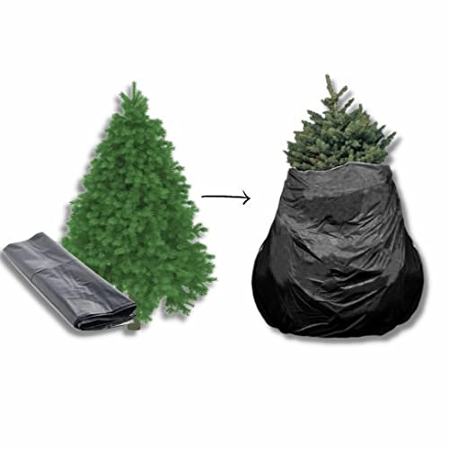 Plasticplace WTB90B Weihnachts-Entsorgungs- und Aufbewahrungstasche, passend für Bäume mit einer Höhe von 2,2 m, 137,2 x 20,3 x 228,6 cm, 1,5 MIL (schwarz), 137,2 x 20,3 x 228,6 cm (B x H)
