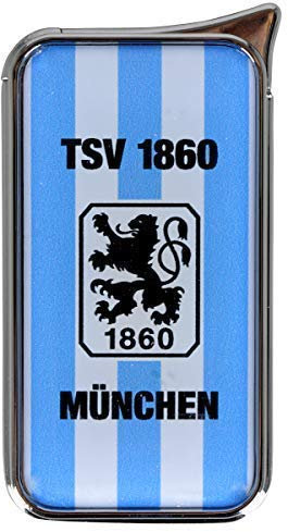 Feuerzeug TSV 1860 München Atomic Doming - offizieller Lizenzartikel (einzeln blau/weiß)