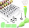 Kit di decorazione per torte 62 PZ Utensili per decorare torte Forniture Giradischi Ugelli per pasticceria per sacchetti di confetteria per pasticceria Suggerimenti per ugelli per tubature di glassa