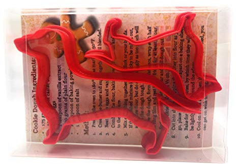 Dachshund Dog Cookie Cutter Set of 2, Biscuit, Pastry, Fondant Clay Cutter