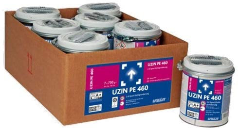 2-K Epoxi-Dichtgrundierung UZIN PE 460 für feuchte oder labile UntergründeSperrgrundierung auf unbeheizten Zementestrichen oder Beton bis zu einer Restfeuchte von 5 CM-% bzw. 6 Gew.-%, 0,75 kg