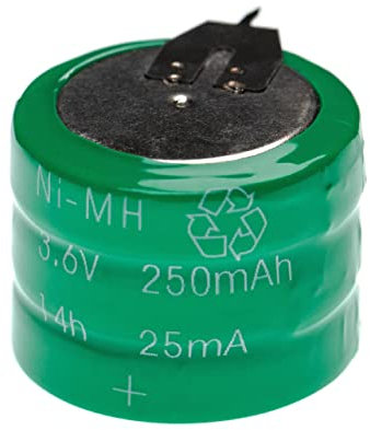 vhbw NiMH Ersatz Knopfzellen-Akku Typ V250H 250mAh 3,6V kompatibel mit Modellbau-Akkus, Solar-Leuchten UVM.