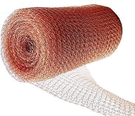 DARENYI Copper Mesh 6m/20ft Rodent Deterrent for Rat Proofing, Pure Copper Mesh Roll, Slug Repellent in Garden & Outdoors